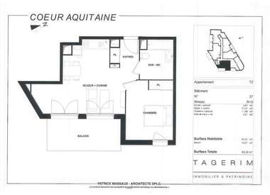 Appartement 2 Pièces 42 m²